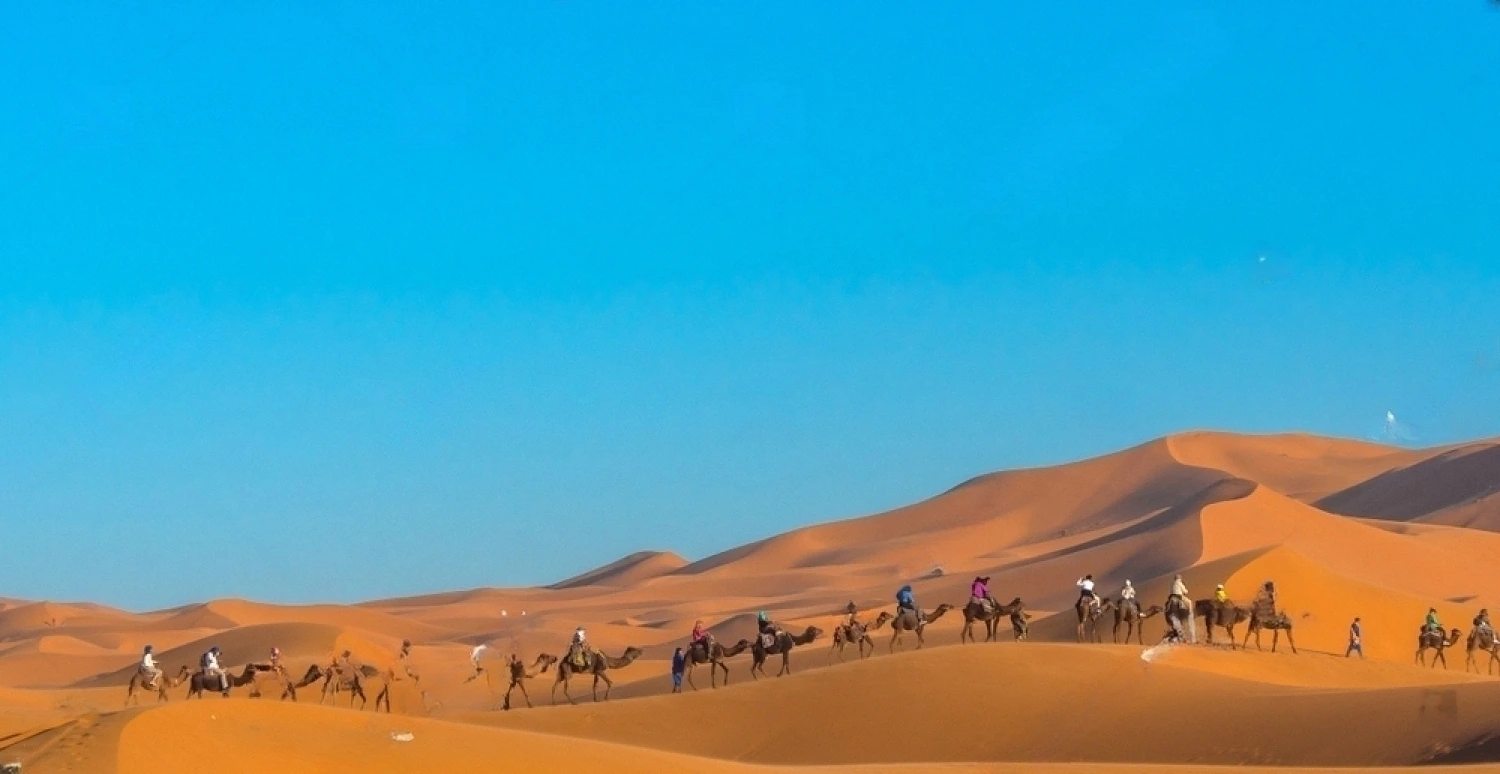 DAY 3: Fez - Merzouga. Camel ride in Erg Chebbi Dunes and a night in a lux camp
