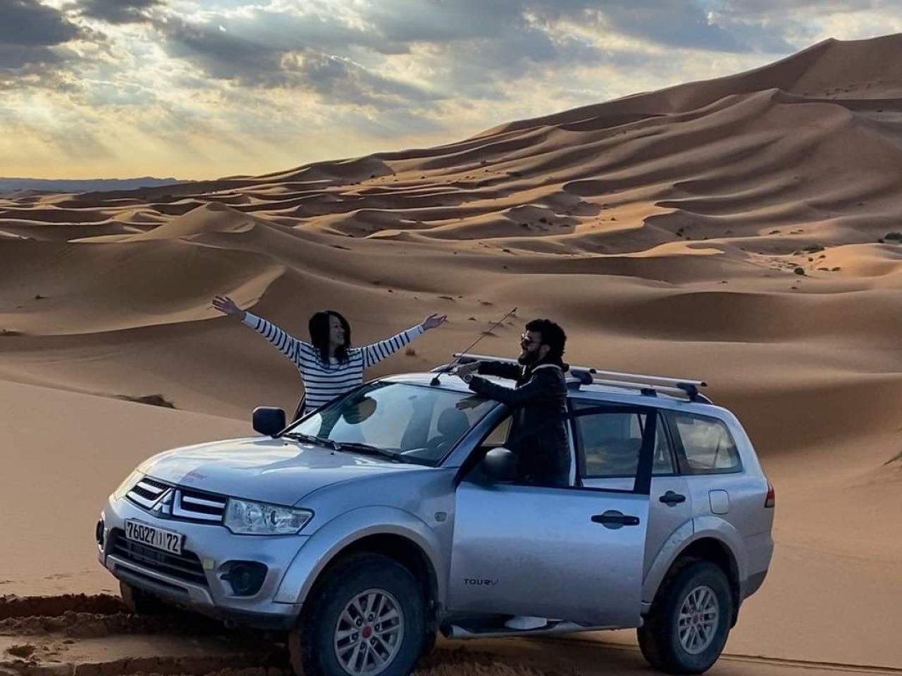 Camel trekking in the Sahara during the 14 Days Tour from Casablanca Summer Tour